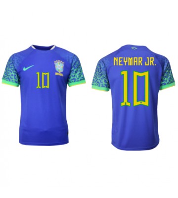 Brazil Neymar Jr #10 Replica Away Stadium Shirt World Cup 2022 Short Sleeve